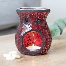 Large Red Crackle Glass Oil