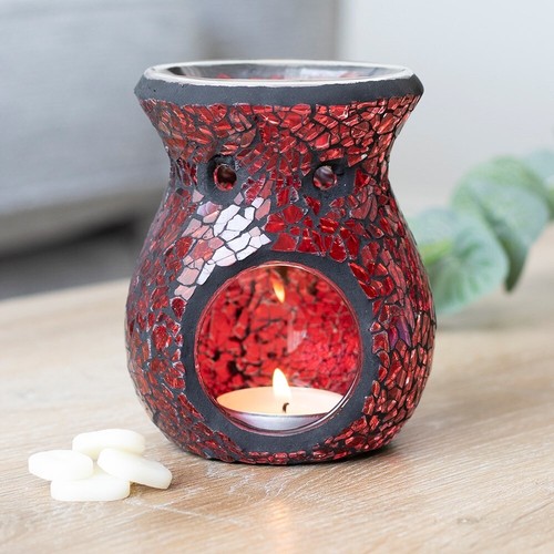 Large red crackle glass - crackle,