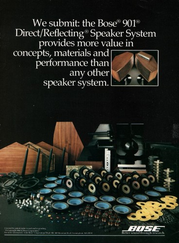 Bose model 901 - model, speakers