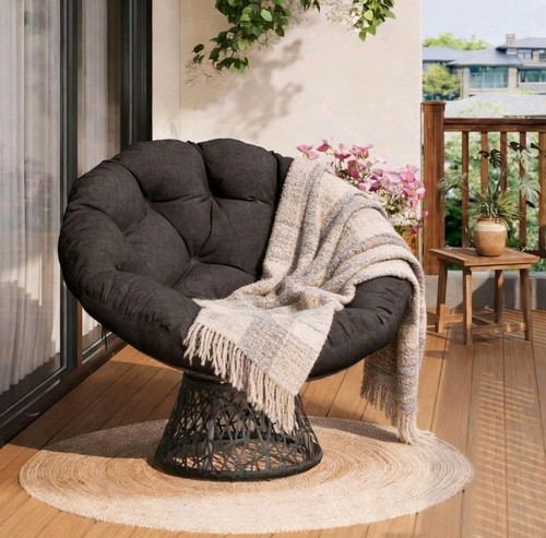 360 swivel rattan papasan - swivel,