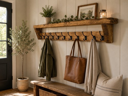 English oak waxed coat - oak,