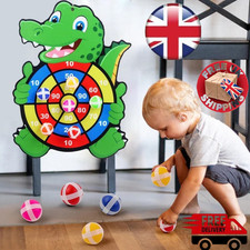 Kids Dart Board Game Toy Sticky Ball Target Throw Montessori Birthday Gift