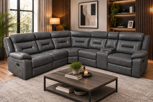 Brand new grey - grey, leather
