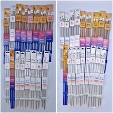 Knitting Needles Pony Aluminium & Plastic 2mm-10mm 25cm and 30cm Straight Pairs