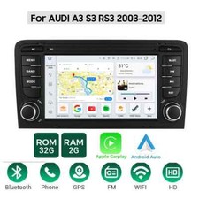7" For Audi A3 8P 2003-2013 S3 Apple Carplay Android13 Car Stereo Radio WIFI 32G