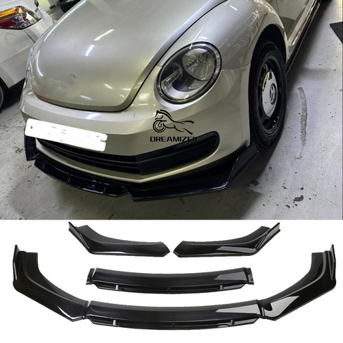 Gloss black lower front bumper - black,