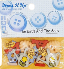 THE BIRDS & THE BEES 5424 Dress It Up Novelty Craft Buttons Free postage