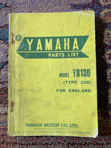 Yamaha parts list model - parts,
