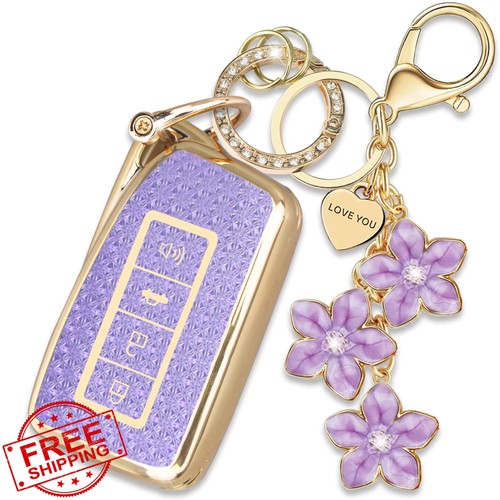 Purple tpu key fob - key, cover