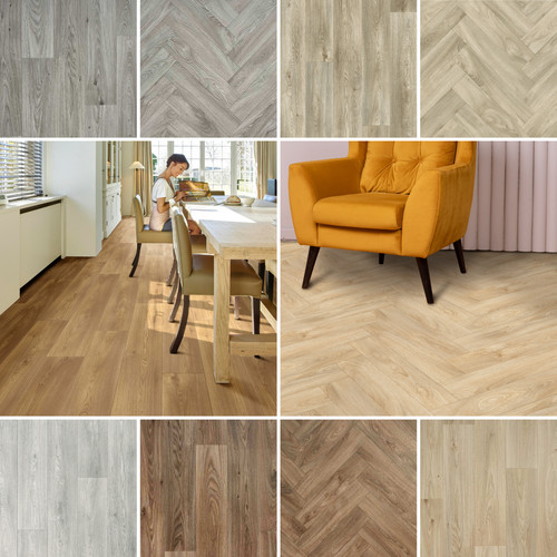 4mm wood effect parquet - 4mm, plank