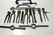 VINTAGE TOOLS MANIFOLD STARTER SPANNER (USA ) VALVE CLAMP PLIERS SNIPS ECT.