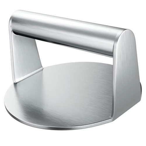 Burger press round - press, stainless