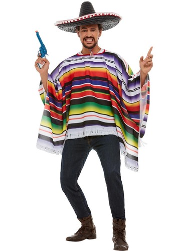 Mexican poncho costume - mexican,