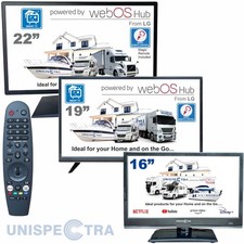 Unispectra® 16 - 22" Smart TV (webOS) Magic Remote 12V 240V Motorhome Truck Boat