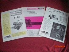 LOT OF 3 OLD ADVERTISING FLYERS MOTOSTANDARD 1965/66