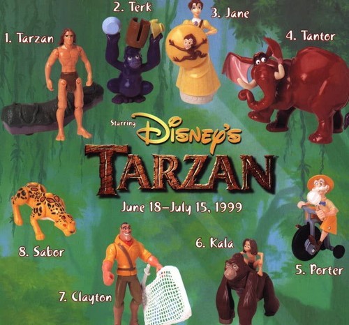 1999 disney tarzan mcdonalds - 1999, disney's