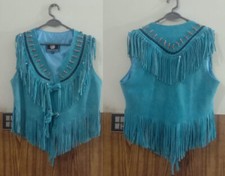 Handmade Turquoise Suede