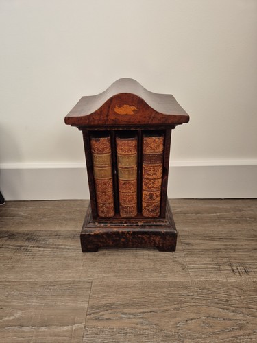 Antique walnut inlaid book - walnut, 3