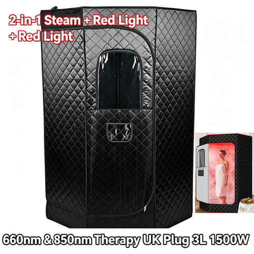 Portable steam sauna tent - steam, red
