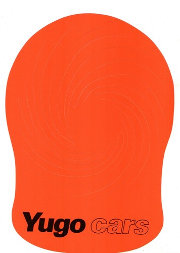 Yugo cars promotional paper - cars,