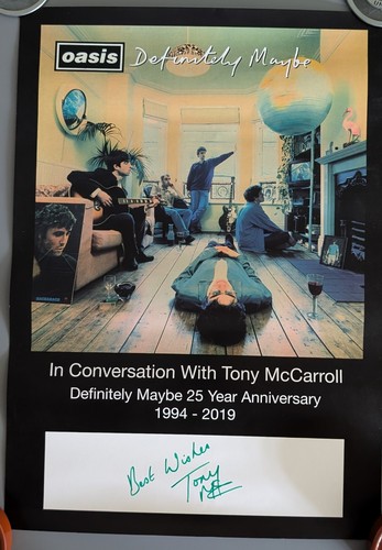 Oasis poster signed tony - poster,