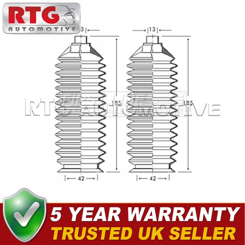 Front steering rack boot set - rack,