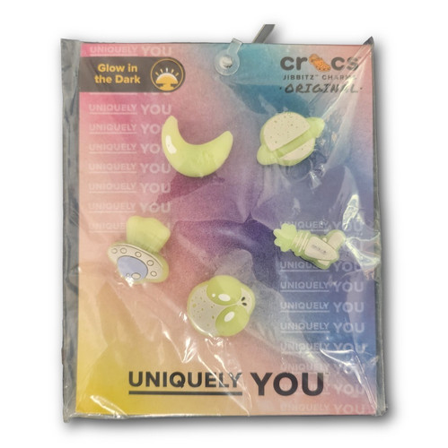 Glow the dark space jibbitz - in,