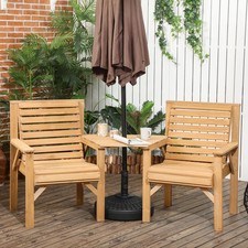 Wooden Patio Bistro Set 2