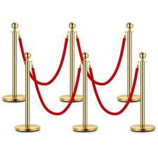 Stanchion Post Queue Red
