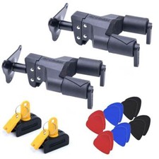 Guitar Wall Hanger x 2, HA101 Locks x 2 and 12 Pics, Hercules GSP39WB PLUS