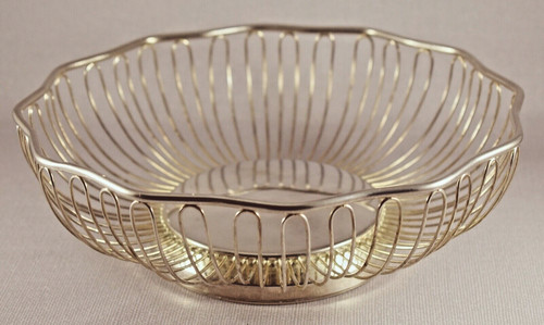 Vintage silver plate fruit - silver,