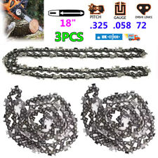 3X Replacement Chainsaw Chain For Husqvarna Bar 357XP 359 18" .325 .058 1.5 72DL