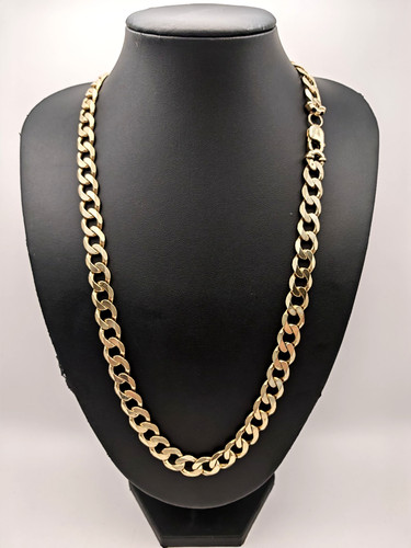 Solid 9ct yellow gold curb - yellow,