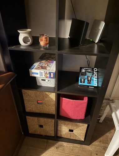 Ikea kallax black shelf cube - kallax,