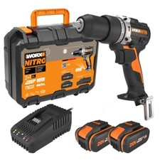 WORX WX352.1 TRAPANO AVVITATORE PERCUSSIONE 20V BRUSHLESS 2 BATTERIE 4 AH