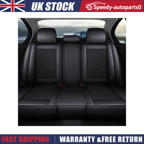 Dark black seat leather - 5-seat, pu
