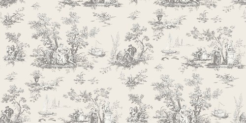 French grey toile de - french, jouy
