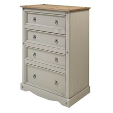 Corona Chest of Drawers Grey