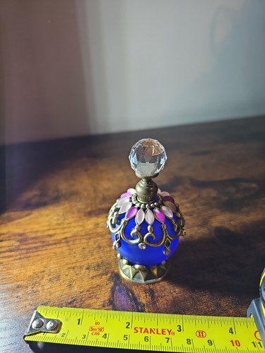 Vintage jewelled glass - jewelled, perfume