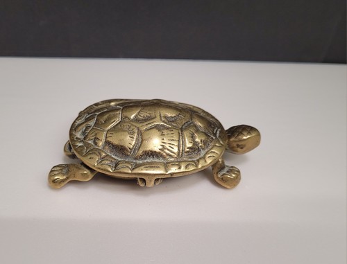 Vintage brass tortoise - vintage,