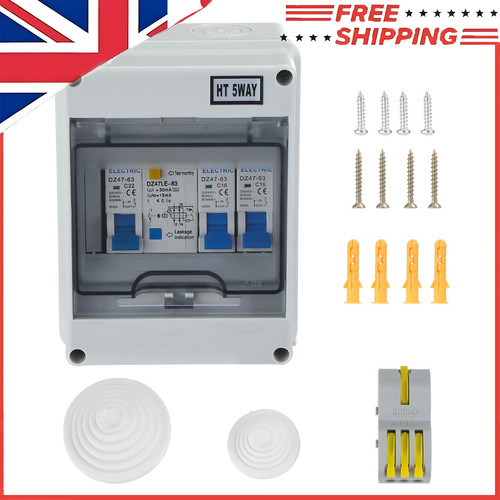 Mains consumer unit 230v - 230v, fuse