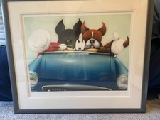 Doug Hyde Boy Racers I Ltd Edition 444/595 Signed Print COA Mounted