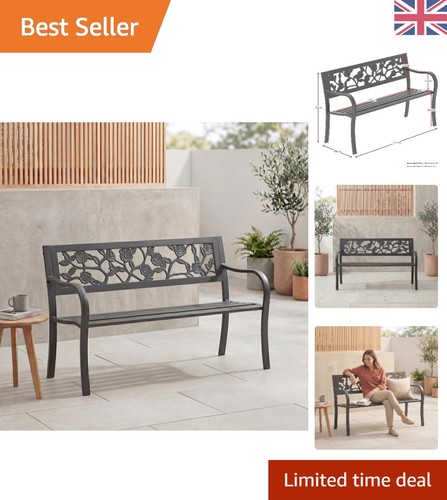 Seater rose design - 3-seater, steel
