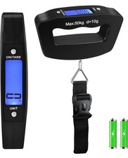 NEW 50KG DIGITAL TRAVEL PORTABLE HANDHELD LUGGAGE WEIGHING SCALES SUITCASE BAG