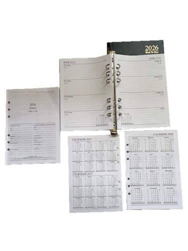 2026 diary inserts weekly - diary,