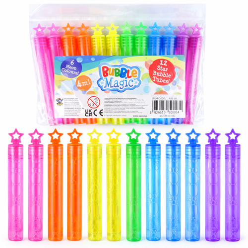 Neon star bubble - neon, tubes
