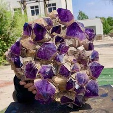 31.8LB Natural Amethyst geode quartz cluster crystal specimen Healing