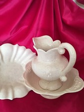 Pretty Vintage  Wash Jug, Basin & Tray Set