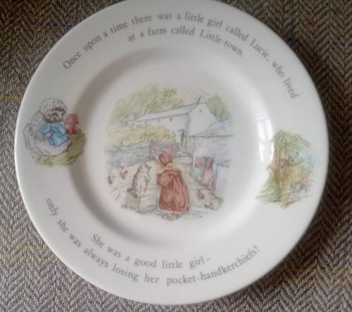 Mrs tiggywinkle plate - plate, by