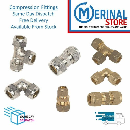 Compression pipe fittings - compression,